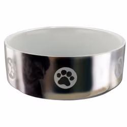 TRIXIE 25084, Chien, Vitrocéramique, Argent, Blanc, Image, 0,8 L, 15 cm