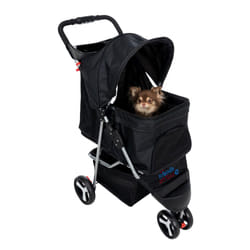 TRIXIE 28958 poussette pour animaux de compagnie 11 kg Chien Noir Métal Polyester Pliable