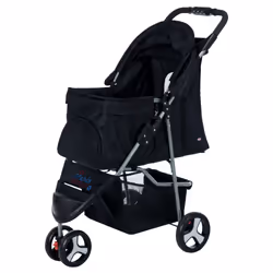 TRIXIE 28958 poussette pour animaux de compagnie 11 kg Chien Noir Métal Polyester Pliable - Vue supplémentaire 4