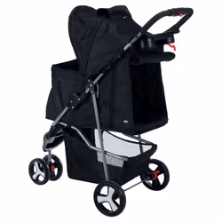 TRIXIE 28958 poussette pour animaux de compagnie 11 kg Chien Noir Métal Polyester Pliable - Vue supplémentaire 5