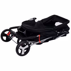 TRIXIE 28958 poussette pour animaux de compagnie 11 kg Chien Noir Métal Polyester Pliable - Vue supplémentaire 6