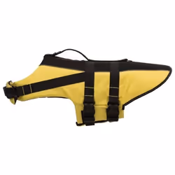 TRIXIE Gilet de flottaison pour chien, XL, Polyester, Noir, Jaune, Monochromatique, 60 - 96 cm, Collier