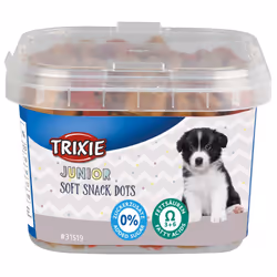 Lot de 6 friandises pour chien avec oméga 3 Trixie Junior Soft Snack Dots