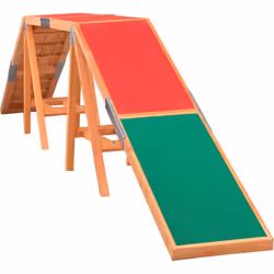 Passerelle pour Agility. Fun Agility Dogwalk. Dimensions: 456 × 64 × 30 cm. Jusqu'à: 80 kg. Avec zones de contact marquées de ...