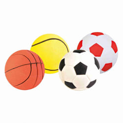 Lot de 24 jouets pour chien Balle de jeu flottante en caoutchouc de mousse Trixie