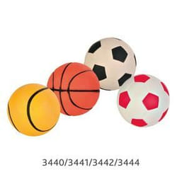 Lot de 24 jouets pour chien Balle sur corde flottante caoutchouc de mousse Trixie