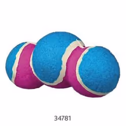 Lot de 3 jouets pour chien Balle à friandises en caoutchouc Trixie