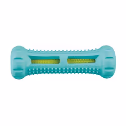 TRIXIE Denta Fun Stick, Chien, Jouet en forme d'en-cas, Turquoise, Caoutchouc, Mastication, Nettoyage des dents, 140 mm