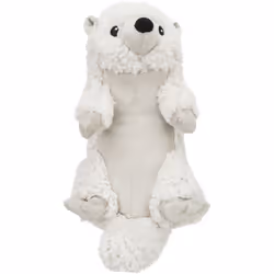 TRIXIE Be Eco Otter Emir, Chien, Jouet en peluche, Blanc, Peluche, 300 mm