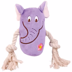 Lot de 3 jouets pour chien Animal avec corde en peluche Trixie
