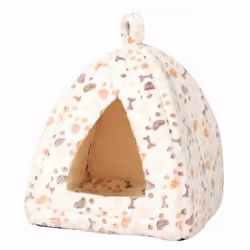 TRIXIE 36354, Panier refuge pour animaux de compagnie, Intérieure, Chien, Beige, Blanc, Triangulaire, Motif