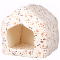 TRIXIE 36355, Panier refuge pour animaux de compagnie, Intérieure, Chien, Beige, Blanc, Carré, Motif