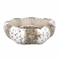 TRIXIE 36971, Lit ovale pour animaux de compagnie, Intérieure, Chien, Beige, Blanc, Rond, Motif
