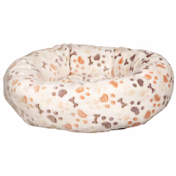 TRIXIE Lingo, Lit ovale pour animaux de compagnie, Intérieure, Chien, Beige, Marron, Blanc, Ovale, Motif