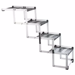 TRIXIE Escalier pliable pour animaux 4 marches 160x70 cm Aluminium