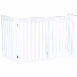 TRIXIE Barriere de securite - 4 pieces - 60-160x75 cm - Blanc - Pour chien