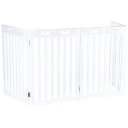 TRIXIE Barriere de securite - 4 pieces - 60-160x75 cm - Blanc - Pour chien