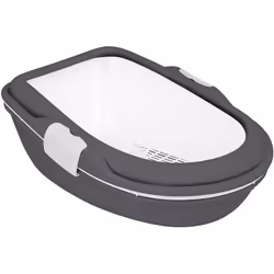 TRIXIE Primo XXL, Chat, Toilettes ouvertes pour animaux de compagnie, Gris, Blanc, Plastique, 710 mm, 560 mm