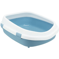 TRIXIE 40175 bac à litière pour chiens et chats Chat Toilettes ouvertes pour animaux de compagnie Bleu