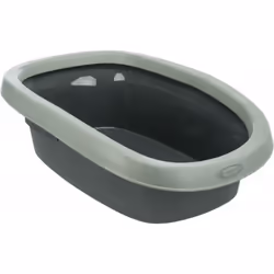Bac à litière Be Eco durable grâce au plastique recyclé Dimensions: 31 × 14 × 43 cm Hauteur: 14 cm Coloris: anthracite /gris- ...