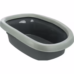 TRIXIE Carlo, Chat, Toilettes ouvertes pour animaux de compagnie, Vert, Gris, Plastique, 380 mm, 170 mm