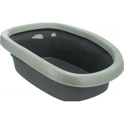 TRIXIE Carlo Chat Toilettes ouvertes pour animaux de compagnie Vert, Gris