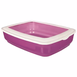 TRIXIE Bac a litiere Cisco avec rebords - 38x11x50 cm - Pour chat