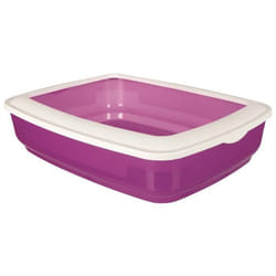 TRIXIE Bac a litiere Cisco avec rebords - 38x11x50 cm - Pour chat