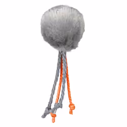 TRIXIE TX-4126, Chat, Balle, Noir, Gris, Blanc, Plastique, Peluche, Polyester, 4 cm