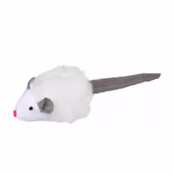 TRIXIE Squeaky Mouse, Chat, Jouet en peluche, Peluche, 60 mm