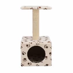 L'arbre a chat Junior Zamora de la marque TRIXIE est un modele compact de 60 cm, de couleur beige avec des motifs de pattes.  ...