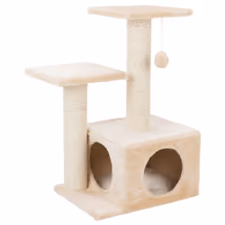 TRIXIE 43771, Lit de griffoir pour chat, Autonome, Beige, Peluche, 9 cm, 710 mm