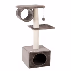 TRIXIE 43952, Tour griffoir pour chat, Autonome, Gris, Peluche, 9 cm, 1060 mm