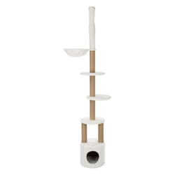 TRIXIE Griffoir pour chat Aurelio 220-250 cm Blanc et marron