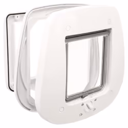 Chatiere - 4 positions - Pour porte verre - 27 x 26 cm - Blanc
