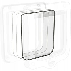 Tunnel rallonge blanc 15.5 x 16.2 cm pour chatière 44231 pour chat Trixie
