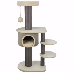 TRIXIE 44467, Intérieure, Polyester, Crème, Gris, 4 étagères, 600 mm, 480 mm