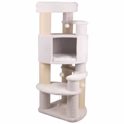 TRIXIE Zita, Tour griffoir pour chat, Autonome, Blanc, Sisal, 640 mm, 1470 mm
