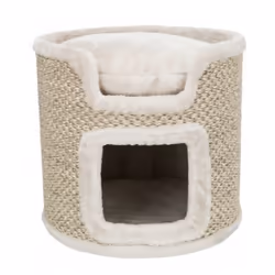 TRIXIE 44706, Tour griffoir pour chat, Autonome, Beige, Gris, Peluche, Sisal, Lavage à la main