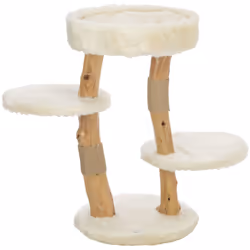 TRIXIE 44714, Lit de griffoir pour chat, Autonome, Crème, Bois, Bois, Sisal, Lavage à la main