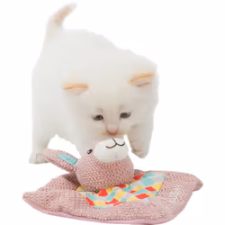 Doudou My Valerian pour chat. doudou pour chat avec une tête de lapin odeur de valériane pour apaiser les chatons En polyeste ...