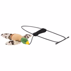 Lot de 4 jouets pour chat - Oiseau pour carde de porte en peluche Trixie