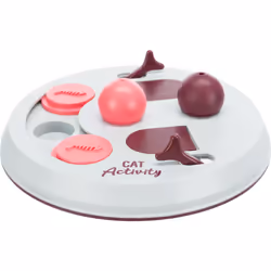 TRIXIE Activity Flip Board - O 23 cm - Gris clair et rose - Pour chat