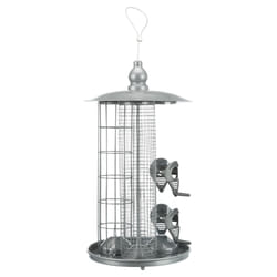 TRIXIE 55421 mangeoire pour oiseau Argent Métal, Plastique Support