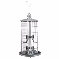TRIXIE 55421 mangeoire pour oiseau Argent Métal, Plastique Support