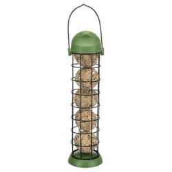 Lot de 3 mangeoires pour oiseaux boule de graisse avec toit plastique en métal Trixie