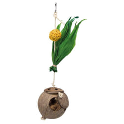 Lot de 3 jouets pour oiseaux - Noix de coco sur corde en sisal Trixie