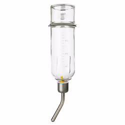 TRIXIE 60443, Lapin, Abreuvoir, Verre, Métal, Métallique, Transparent, 0,5 L, 1 pièce(s)