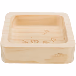 TRIXIE 60759, Chat, Bois, Marron, Gamelle à nourriture pour animaux de compagnie, Monochromatique, 0,19 L