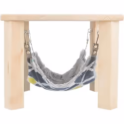 TRIXIE 62807, Hamac, Lapin nain, Gris, Bois, 370 mm, 290 mm